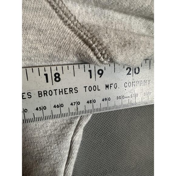 Victoria's Secret Pink Pullover Womens Small Gray Half Zip Love Pink Sweatshirt - Picture 7 of 7